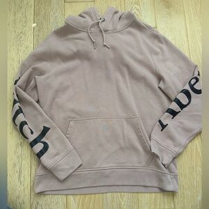 Abercrombie women’s spell out‎ logo sweatshirt size M pink 90’s soft lounge